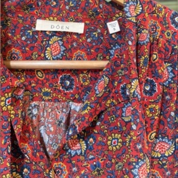 DÔEN JOSSELINE TOP IN ROUGE RIVIERA MEDALLION, brand new, without tags. - Picture 7 of 8